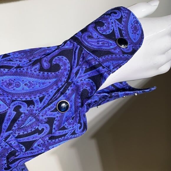 Rough Stock 100% Cotton Classic Paisley Cowboy Shirt - Picture 7 of 14